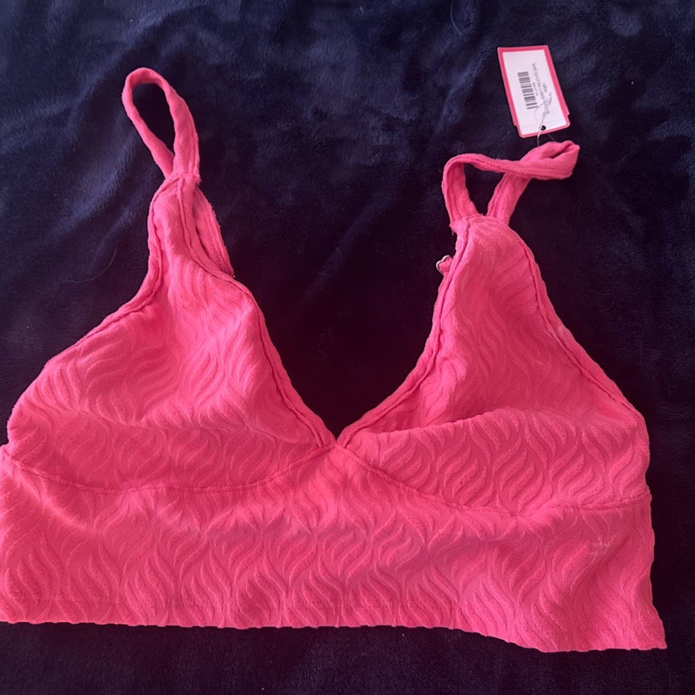Pink Textured Bralette